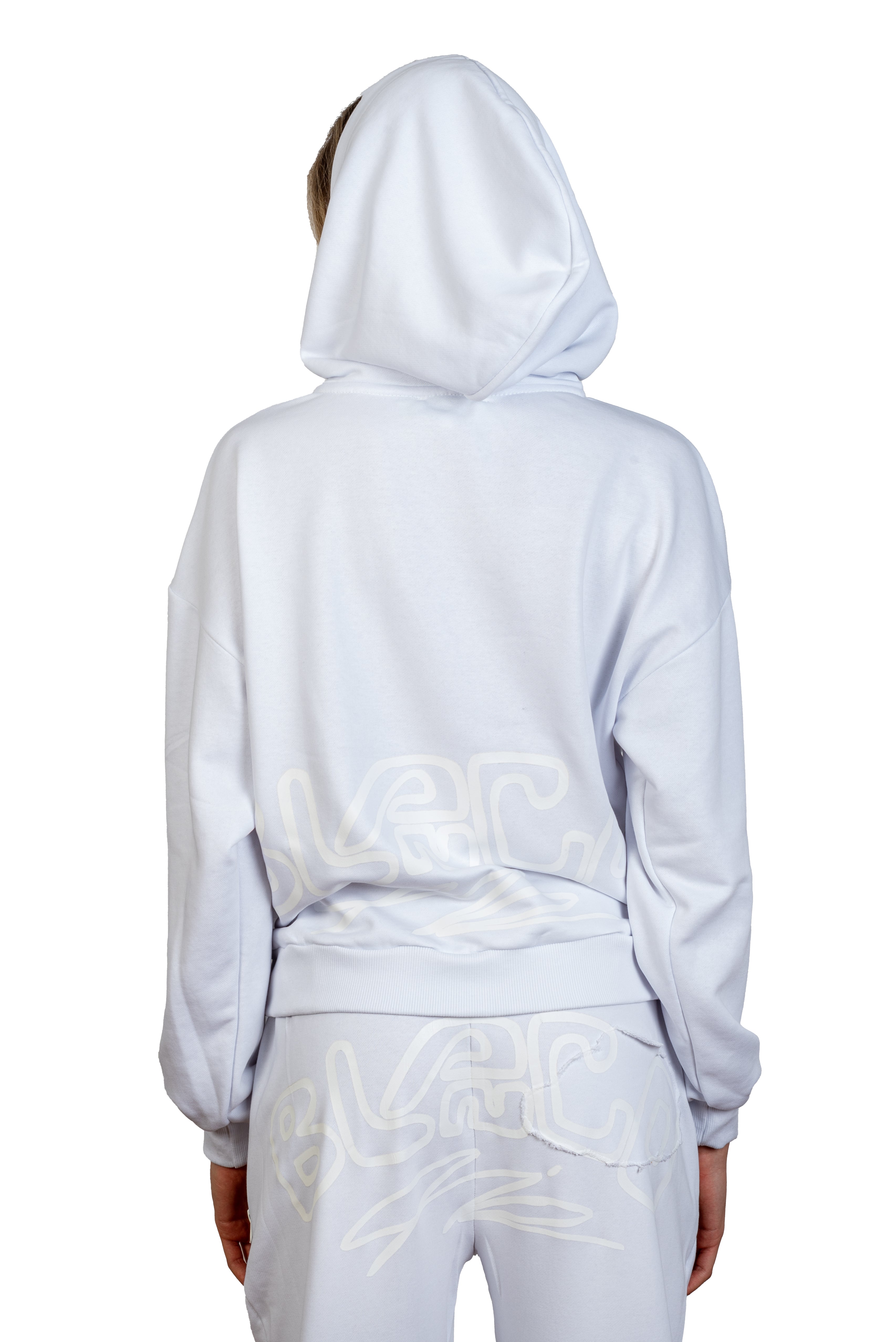 Pullover hoodie online white