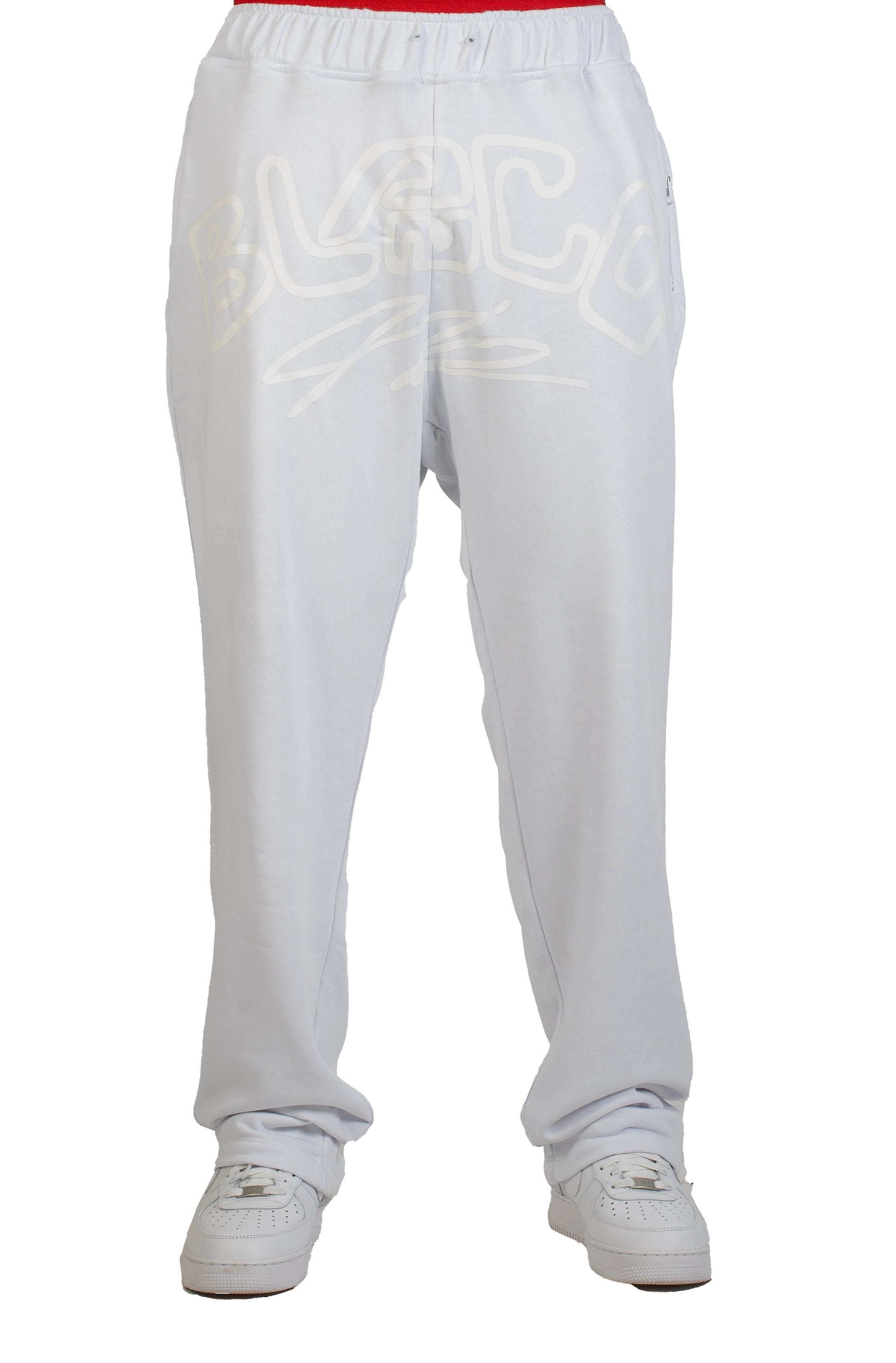 White sweatpants best sale