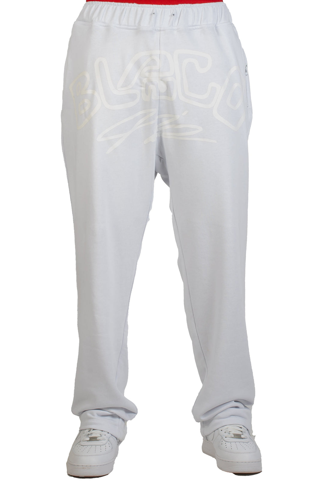 Buy High Quality Men's Essential White Baggy Sweatpants - BLANCO AIR