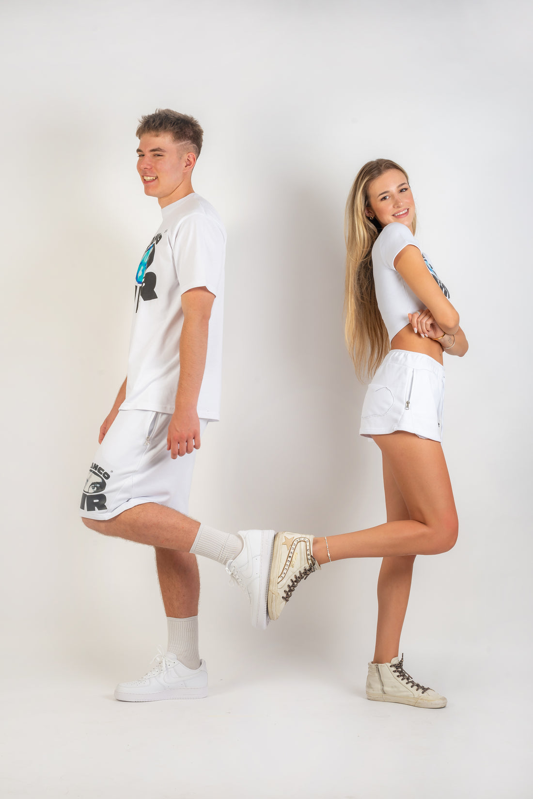 BLANCO AIR "MONOCHROME" Sweatshorts - White