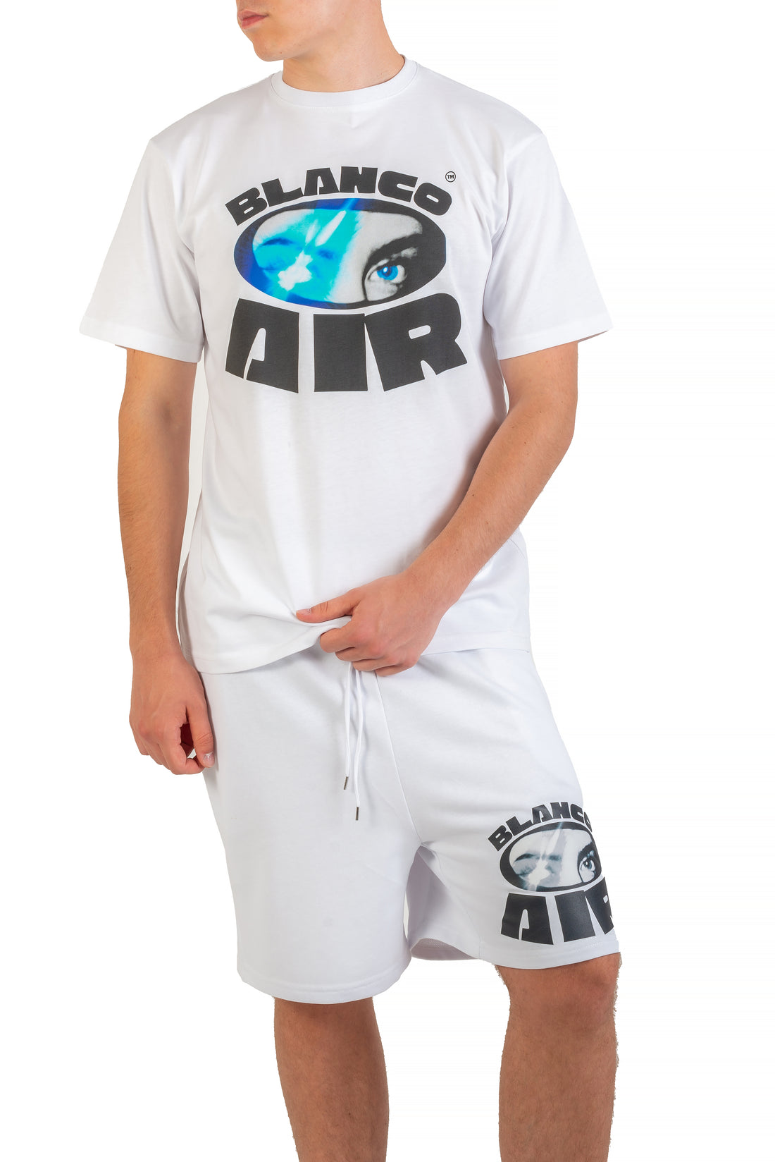 BLANCO AIR "EYES NEVER LIE" Sweatshorts - White