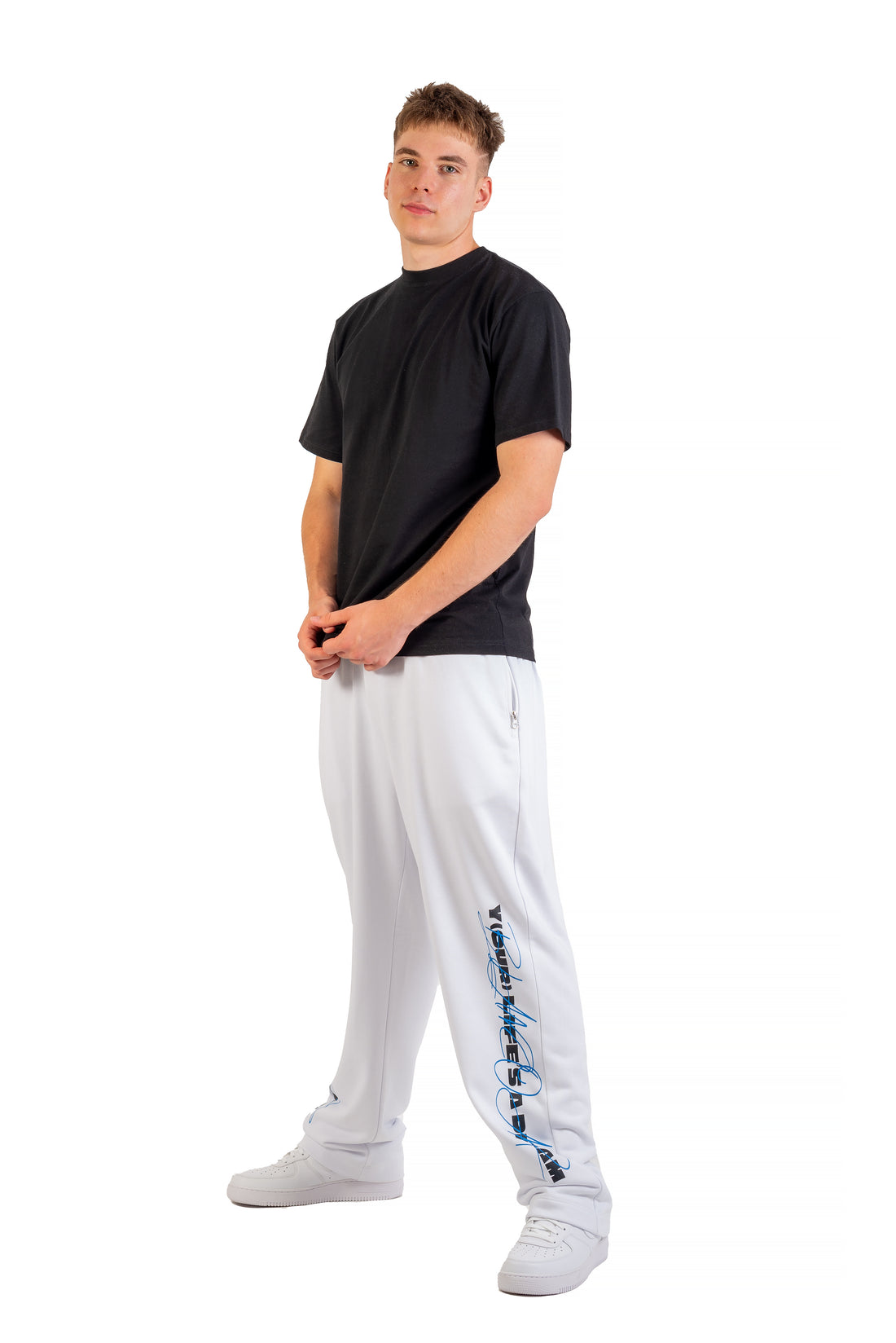 YLAD Blue Accent Baggy Sweatpants