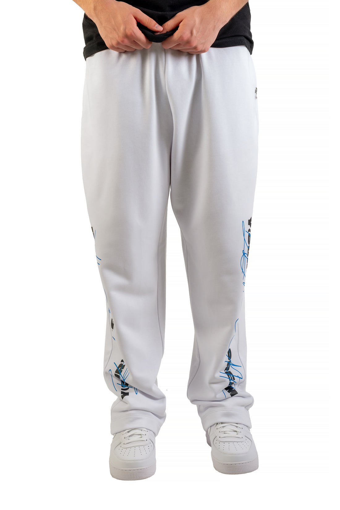 YLAD Blue Accent Baggy Sweatpants