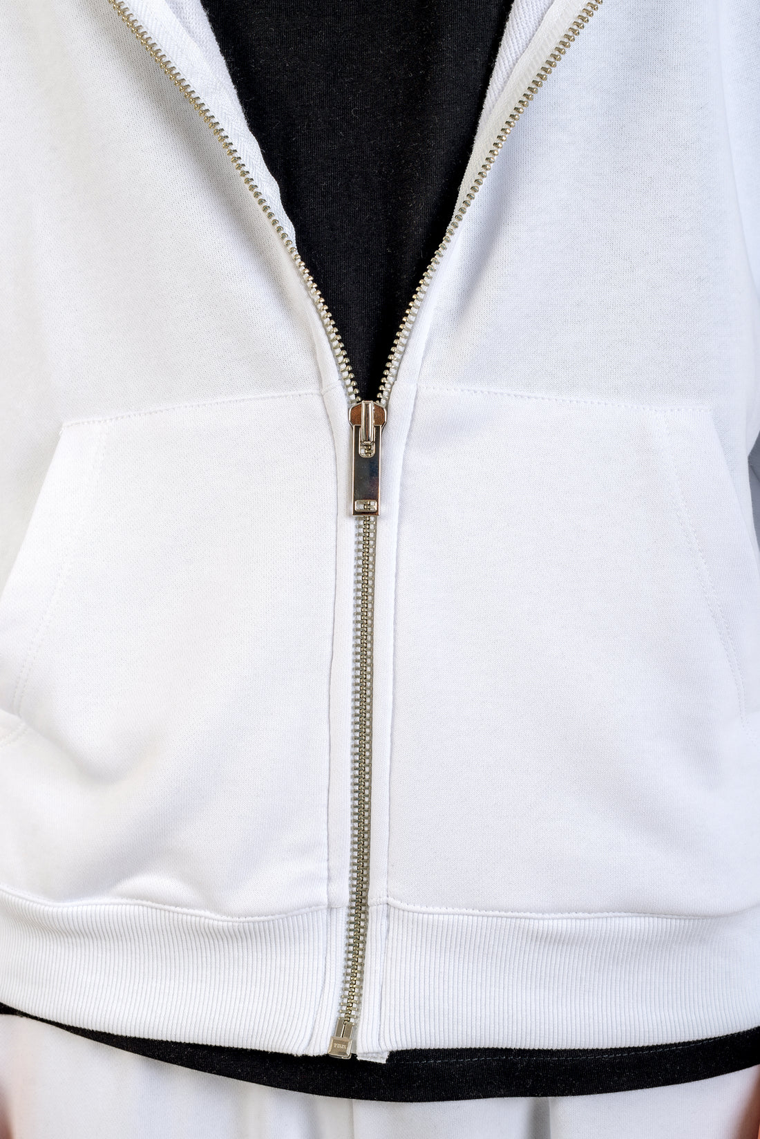 BLANCO AIR Blue Horseshoe Zip-Up Hoodie