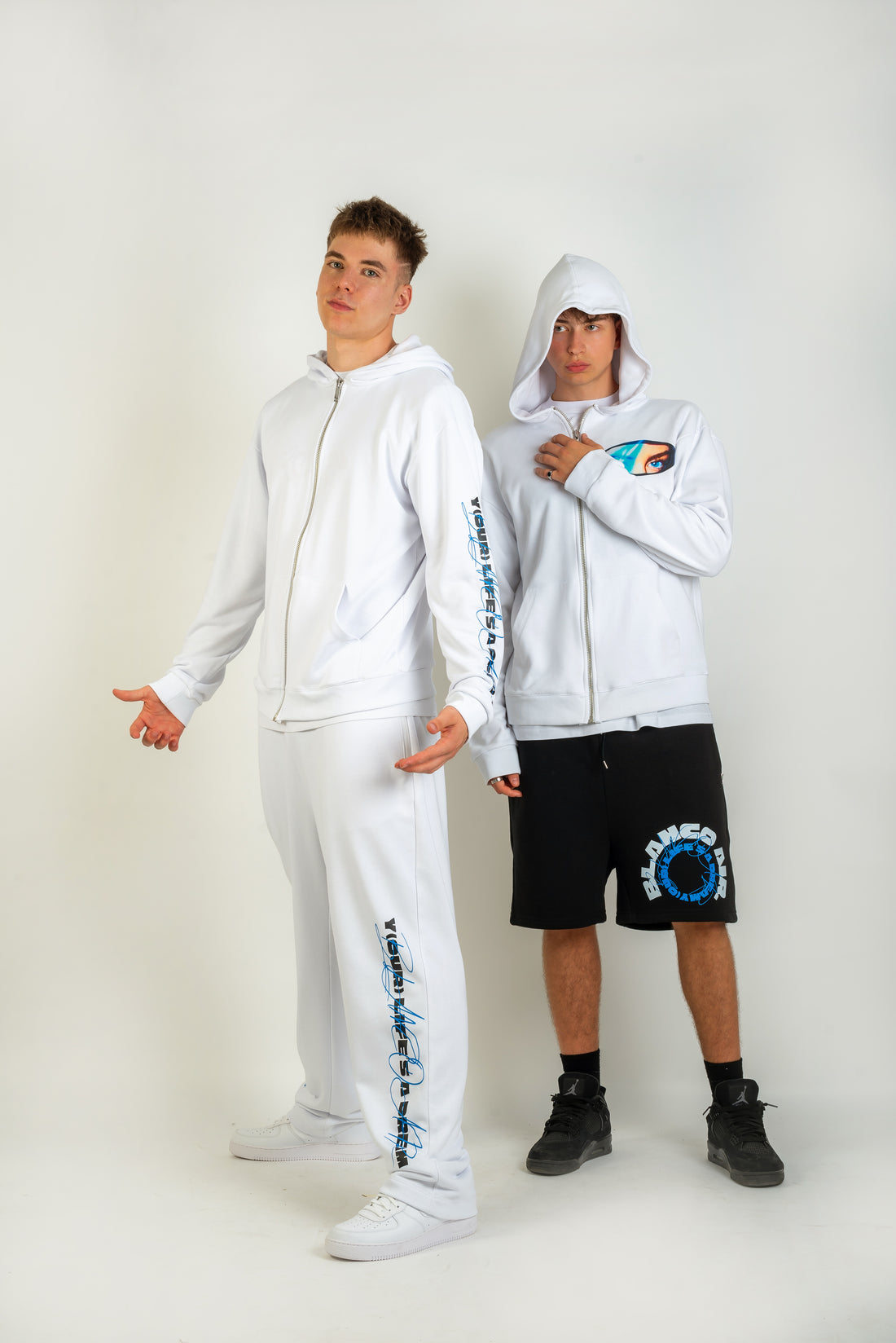 YLAD Blue Accent Baggy Sweatpants